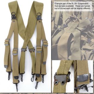 Wwii M1936 Combat Suspenders: Very Good (not Quite)