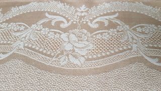 6 Gorgeous Antique French Linen & Silk Sateen Damask Napkins hand monogram EF 12