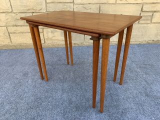 Mid Century Danish Modern Quistgaard Style Westnofa Teak Nesting Tables 11