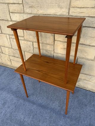 Mid Century Danish Modern Quistgaard Style Westnofa Teak Nesting Tables 12