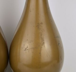 A MIRROR FOOCHOW LACQUER VASES WITH MARKS TO BASE,  MID 20TH CENTURY 11