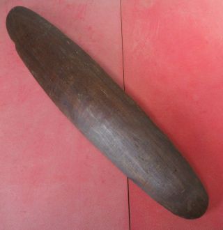 Large Oceanic Polynesian Australian Aboriginal Carved Wooden Painted Shield Club