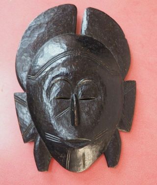 Good West African Tribal Art Wooden Mask Baule Tribe Ivory Coast Dan Senufo Nr