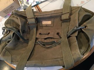 Ww11 Italian Military Canvas Bag.  Very Well Built,  Personalized