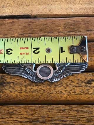 WW2 US Army Air Force Military 3” Meyer Observer Sterling Wing 10