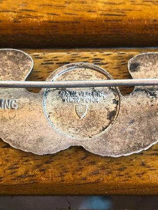 WW2 US Army Air Force Military 3” Meyer Observer Sterling Wing 9