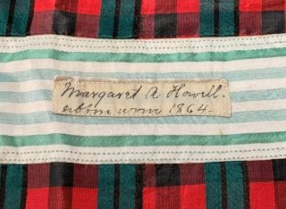 Signature Friendship QUILT Top Signed Margaret A Howell 1864 Antique 2