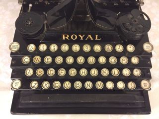 Antique Royal Standard No 1 Typewriter Stenciling & Finish 3