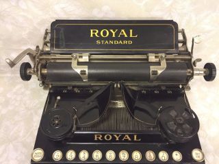 Antique Royal Standard No 1 Typewriter Stenciling & Finish 4
