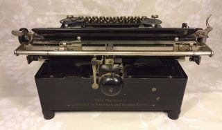 Antique Royal Standard No 1 Typewriter Stenciling & Finish 6
