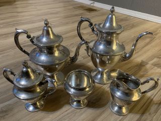 Fisher Sterling Coffee Service - Very W/storage Bags.  (unpolished)