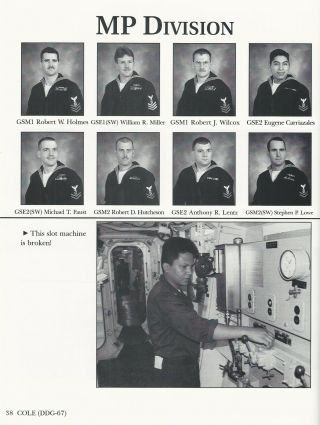 ☆ USS COLE DDG - 67 MAIDEN DEPLOYMENT CRUISE BOOK YEAR LOG 1998 - NAVY ☆ 7