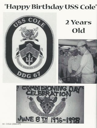 ☆ USS COLE DDG - 67 MAIDEN DEPLOYMENT CRUISE BOOK YEAR LOG 1998 - NAVY ☆ 9