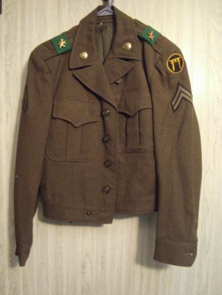 1949 Ike Jacket W/ryukyus Patch And Matching Shirt