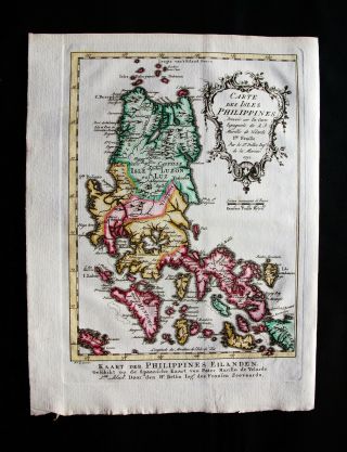 1747 Bellin & Schley - Rare Map: East Indies,  Philippines,  Manila,  Pacific Ocean