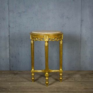 Lovely French Antique Gold Side Table,  Bedside