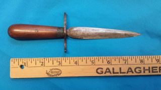 Hand Made Colonial American Fixed Blade Fighting Knife,  Dagger - 1700 