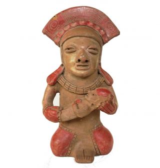 Pre - Columbian Figure Mexico Ecuador Statue Figurine Mayan Inca Aztec Mexican