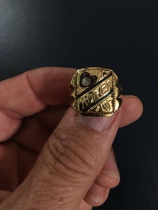 Rare Unusual Mens Korean War Veterans Ring Size 10