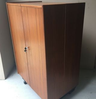 Mid - Century Danish Modern Teak “Magic Box” Folding Cube Desk 5