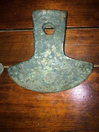 RARE Engraved Pre - Columbian Bronze Axe Heads - Chorrera 1300 BC - 300 BC 8