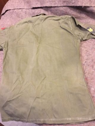 Vintage Korean War Era US Army Fatigue Shirt With 13 Star Buttons 6