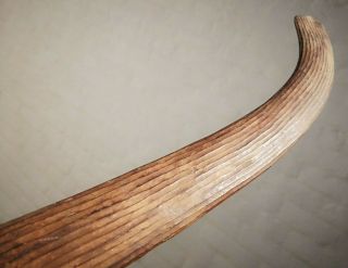 V Fine Antique Aboriginal Central Desert Fluted Wood Boomerang Throwing Club