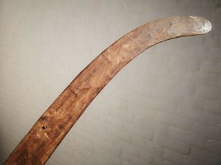 V FINE ANTIQUE ABORIGINAL CENTRAL DESERT FLUTED WOOD BOOMERANG THROWING CLUB 3