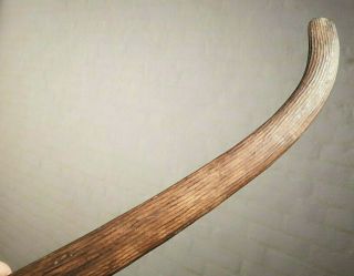 V FINE ANTIQUE ABORIGINAL CENTRAL DESERT FLUTED WOOD BOOMERANG THROWING CLUB 6