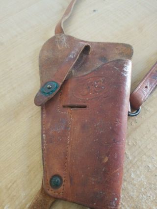 Vintage Wwii Us Army Military M3 Leather Shoulder Holster Boyt 43