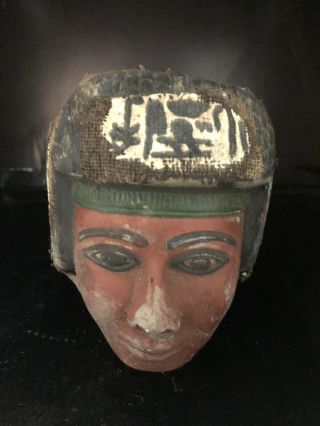 Rare Large Ancient Egyptian Queen Hatshepsut Head (1403 - 1365 Bc)