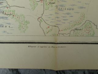 map 1885 VIETNAM french indochina china war TONKIN HANOI TUYEN QUAN BAC - NINH 3