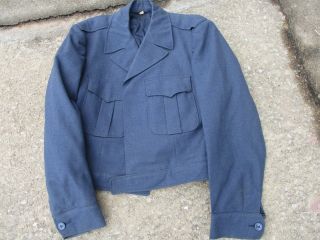 U.  S.  Air Force Blue Wool Short Eisenhower Jacket Large Size 41 Long