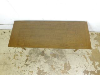 Vintage Retro All Wood Walnut Mid Century Modern Floating Coffee Table 48 