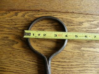 RARE REVOLUTIONARY WAR ERA WROUGHT IRON CANNON BALL SHOT GAUGE - ARTILLERY SIZER 9