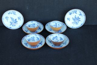 Six Yongzheng / Kangxi Period Saucers And Four Tea Bowls