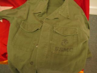 USMCP1956 Herringbone Twill Utility Shirt sz 40 2