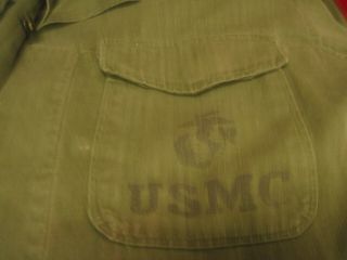 USMCP1956 Herringbone Twill Utility Shirt sz 40 5