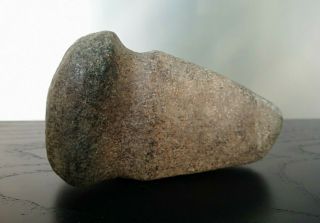 ANTIQUE NATIVE AMERICAN INDIAN CARVED STONE AXE ADZE HEAD & HAND TOOL NR 2