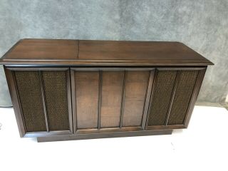 Mid Century Modern RECORD CONSOLE vintage cabinet credenza stereo RCA 60s 19417 2