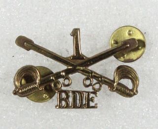 Army Collar Pin: 1st Brigade,  1st Cavalry Division Officer - Korea,  1950 