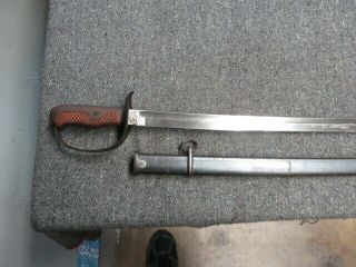 PRE WWII JAPANESE ARMY TYPE 32 SWORD W/ MATCHING NUMBERED SCABBARD 3