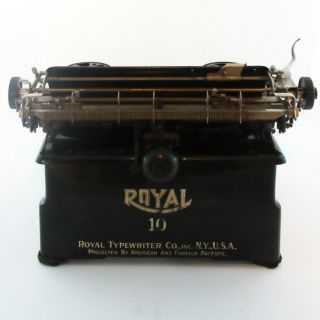 ROYAL NO.  10 TYPEWRITER GLASS SIDES RIBBON 4