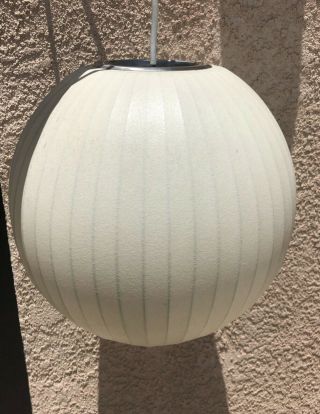 Vintage Howard Miller George Nelson Round Bubble Lamp In