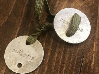 US Army World War I WW1 Dog Tags 2