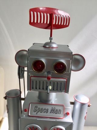 Robot Space Man Tucher Walther,  Live Steam,  Steam Engine,  Tin Toys Germany,  Rare 10