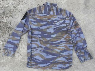 SERBIA / YUGOSLAVIA RARE SPECIAL POLICE TIGER BLUE CAMOUFLAGE SHIRT (42) 116 cm 2