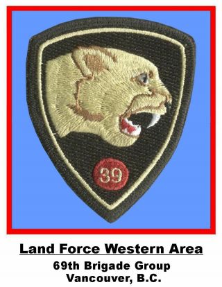 Cloth Badge • Canada • Cafs • Army - 39th Brigade Group • 1967,  • 190626001•b