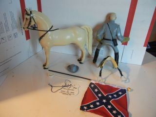 1950 ' s Hartland 800 series General Robert E.  Lee complete Western Rider set,  Tag 6