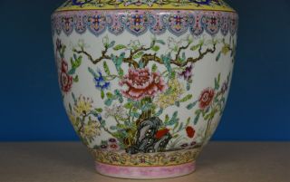 EXQUISITE LARGE ANTIQUE CHINESE FAMILLE ROSE PORCELAIN VASE MARKED QIANLONG A739 6